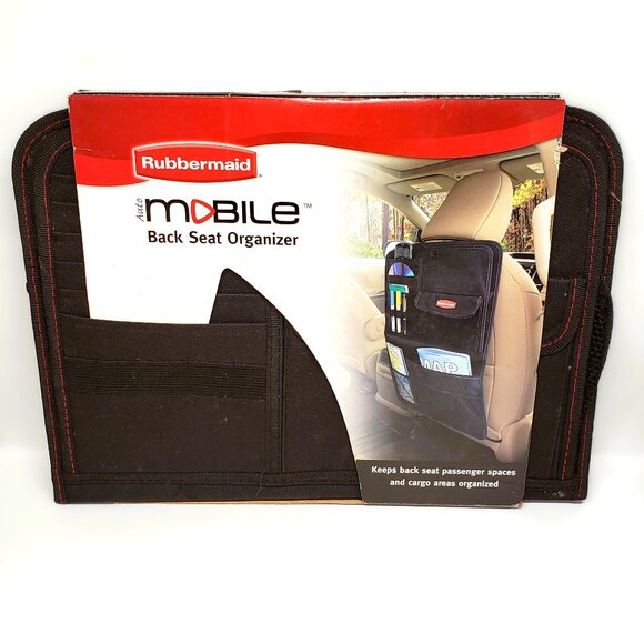 Unused Rubbermaid Car Organizer Back Seat Folding Tray Storage Pocket Automobile - Picture 1 of 4